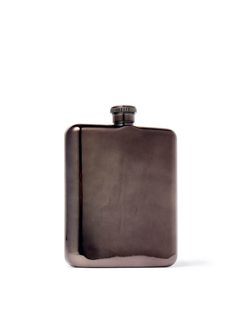 Stevens Social Club Hip Flask, Gun Metal, 6oz product photo View 05 L