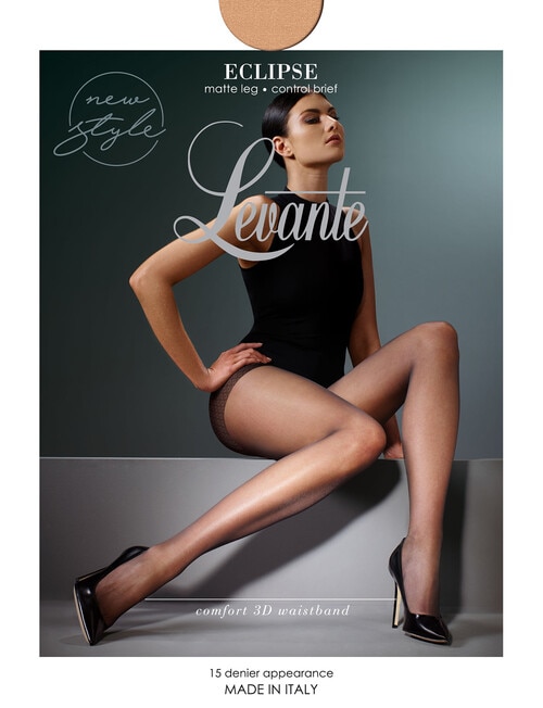 Levante Eclipse Matte Leg Control Brief Tights, 15D, Honey K product photo
