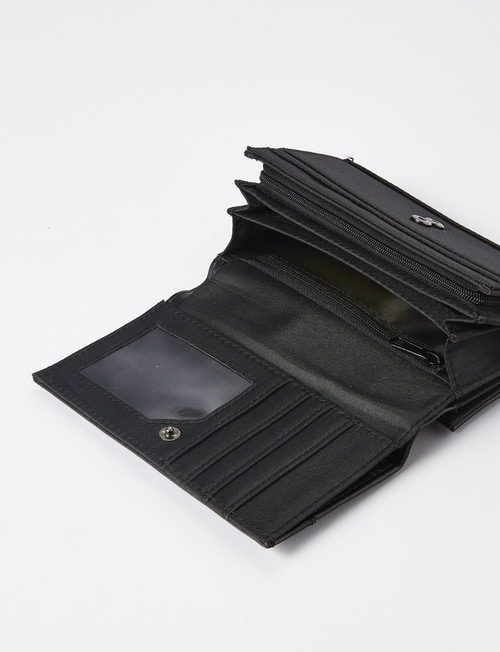 Milano Wave Panel Wallet, Black product photo View 03 L