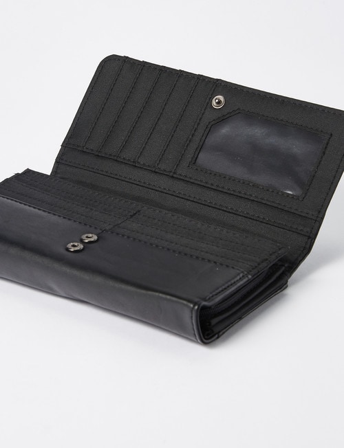 Milano Classic Flap Wallet, Black product photo View 04 L