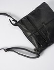 Milano Triple Zip Crossbody Bag, Black product photo View 04 S