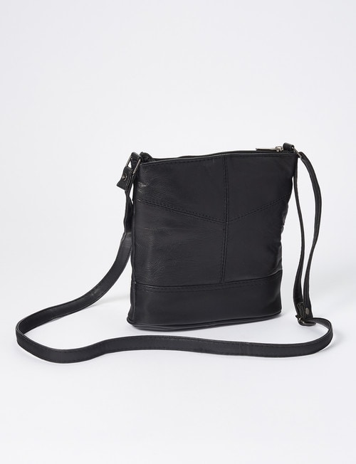 Milano Zip Bucket Bag, Black product photo View 02 L