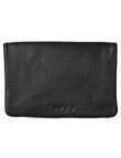 Carte Leather Zip & Dome Wallet, Black product photo