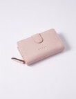 Carte Leather Tab & Dome Wallet, Blush product photo