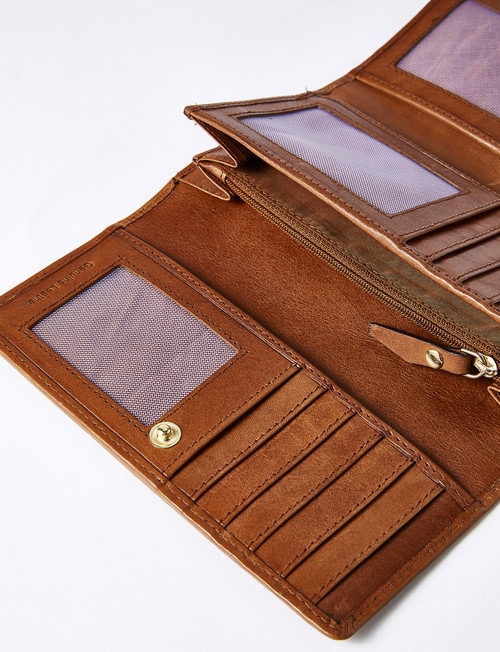 Carte Leather Trifold Wallet, Tan product photo View 03 L