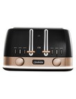 Sunbeam New York 4-Slice Toaster, Black & Bronze, TA4440KB product photo View 02 S