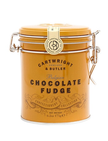Cartwright & Butler Belgian Chocolate Fudge Tin, 175g product photo