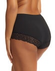 Perfects Next level Full Brief Firming Micro&Lace Brief, Black product photo View 02 S