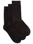 Lyric Cotton Crew Sock, 3-Pack, Black product photo View 02 S