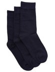 Lyric Cotton Crew Sock, 3-Pack, Navy product photo View 02 S