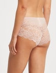Lyric Boyleg Bandeau Floral Lace Brief, Dusty Pink product photo View 02 S