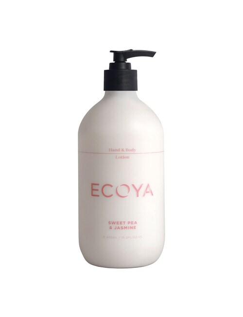 Ecoya Sweet Pea & Jasmine Hand & Body Lotion, 450ml product photo