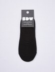 Simon De Winter Liner Machine Viscose Sock, Black product photo View 02 S