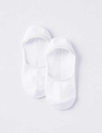 Simon De Winter Liner Machine Viscose Sock, White product photo