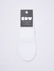 Simon De Winter Liner Machine Viscose Sock, White product photo View 02 S