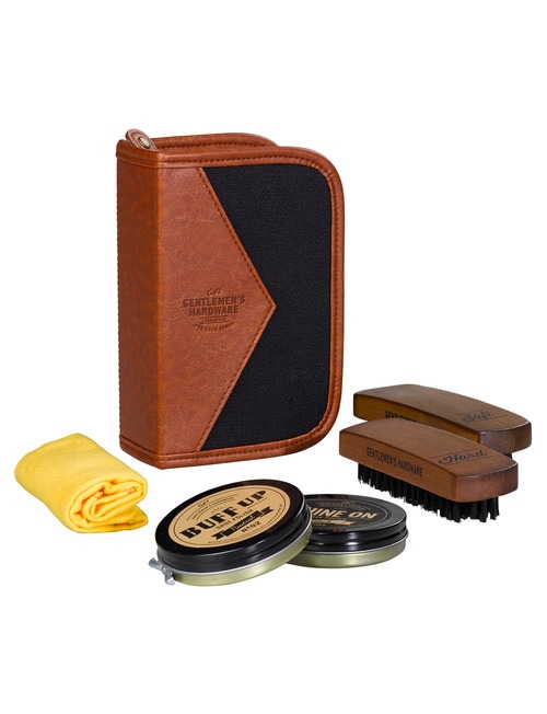 Gentlemen's Hardware Shoe Shine Kit, Charcoal product photo