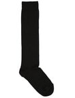 Columbine Cotton Knee-High Sock, Black product photo View 02 S