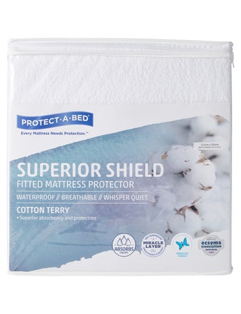 Protect-A-Bed Superior Shield Cotton Terry Mattress Protector product photo