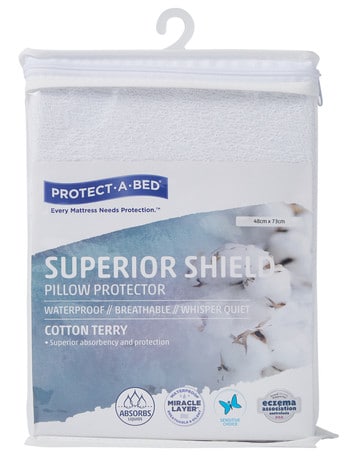 Protect-A-Bed Superior Shield Cotton Terry Pillow Protector product photo