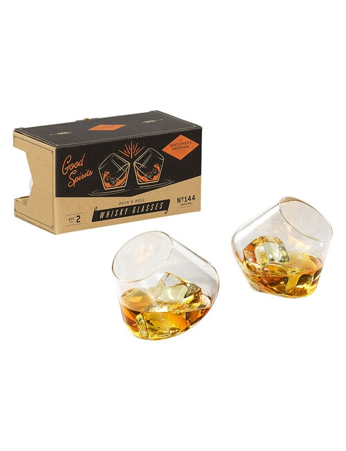 Gentlemen's Hardware Rocking Whisky Glasses, 2-Pack product photo View 02 L