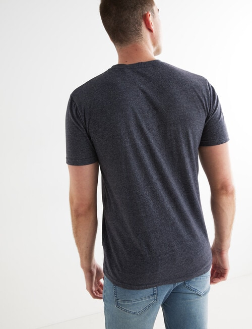 Tarnish Embossed NYC Tee, Blue Marle product photo View 02 L