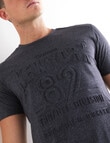 Tarnish Embossed NYC Tee, Blue Marle product photo View 04 S