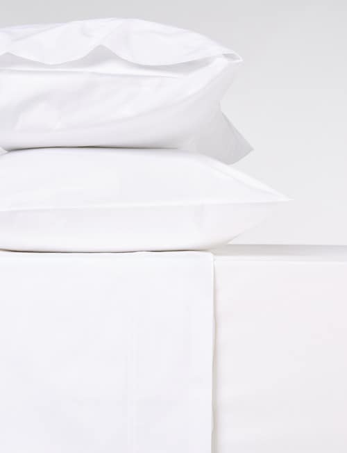 Sheridan 300 Thread Count Organic Cotton Sheet Set, Snow product photo View 02 L