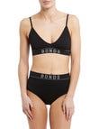 Bonds Retro Rib Hi-Hi Brief, Black product photo View 03 S