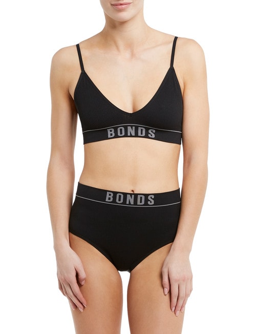 Bonds Retro Rib Hi-Hi Brief, Black product photo View 03 L