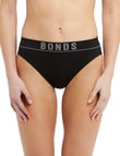 Bonds Retro Rib Hi-Leg Brief, Black product photo