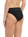 Bonds Retro Rib Hi-Leg Brief, Black product photo View 02 S