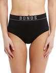 Bonds Retro Rib Hi-Hi Brief, Black product photo