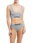 Bonds Retro Rib Hi Leg Brief, Grey Marle product photo View 03 S