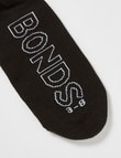 Bonds Logo Light No-Show Sock, 4-Pack, Black product photo View 03 S