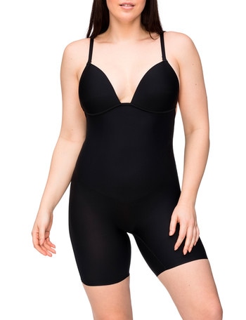 Nancy Ganz Body Define Backless Bodysuit, Black product photo