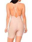 Nancy Ganz Body Define Backless Bodysuit, Taupe product photo View 03 S