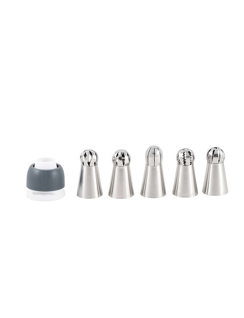 Soffritto Ball Tip Piping Nozzles, 6 Piece product photo View 02 L
