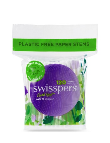 Swisspers Cotton Tips Paper 120 pack product photo