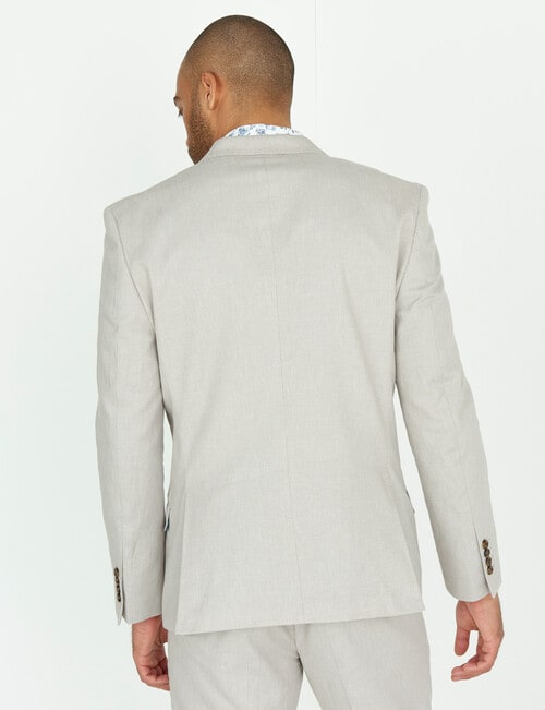 Laidlaw + Leeds Tailored Linen Blend Jacket, Sand product photo View 08 L