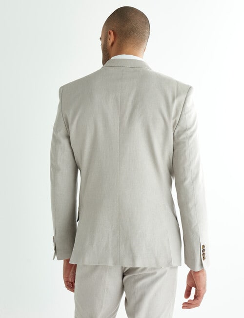 Laidlaw + Leeds Tailored Linen Blend Jacket, Sand product photo View 02 L