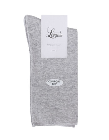 Levante Comfort Top Crew Sock, Grey Marle product photo