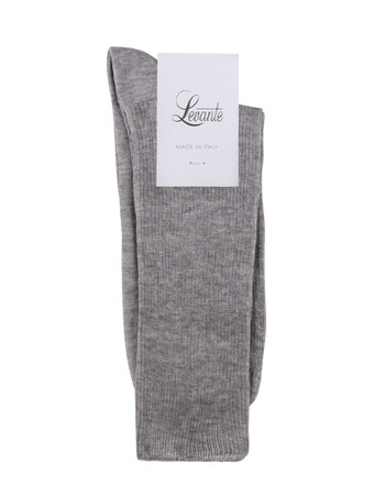 Levante Rib Midi Crew Sock, Grey Marle product photo