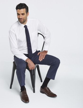Van Heusen Long-Sleeve Poplin Shirt, Classic Fit, White product photo