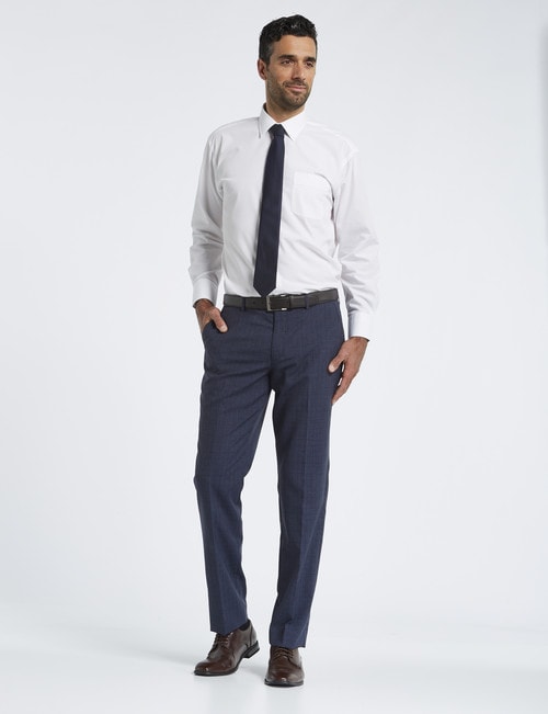 Van Heusen Long-Sleeve Poplin Shirt, Classic Fit, White product photo View 03 L