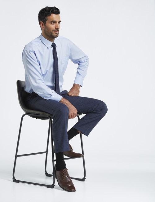 Van Heusen Long-Sleeve Dobby Stripe Shirt, Classic Fit, Lt Blue product photo