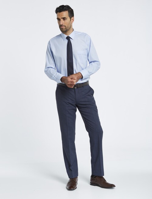Van Heusen Long-Sleeve Dobby Stripe Shirt, Classic Fit, Lt Blue product photo View 03 L