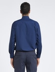 Van Heusen Long-Sleeve Poplin Shirt, Classic Fit, Navy product photo View 02 S