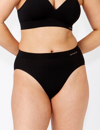Ambra Bondi Bare High-Cut Brief, Black product photo