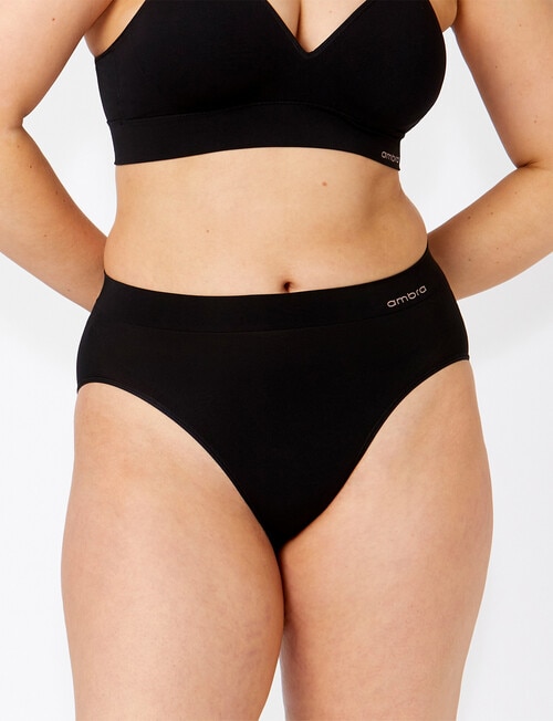 Ambra Bondi Bare High-Cut Brief, Black product photo
