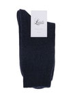 Levante Pina Wool Crew Sock, Navy product photo